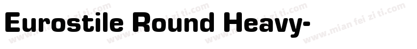 Eurostile Round Heavy字体转换